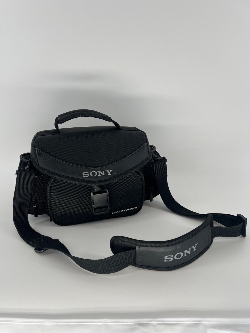 Sony LCS-VA30 Handycam Camcorder Black Padded Case w/Shoulder Strap